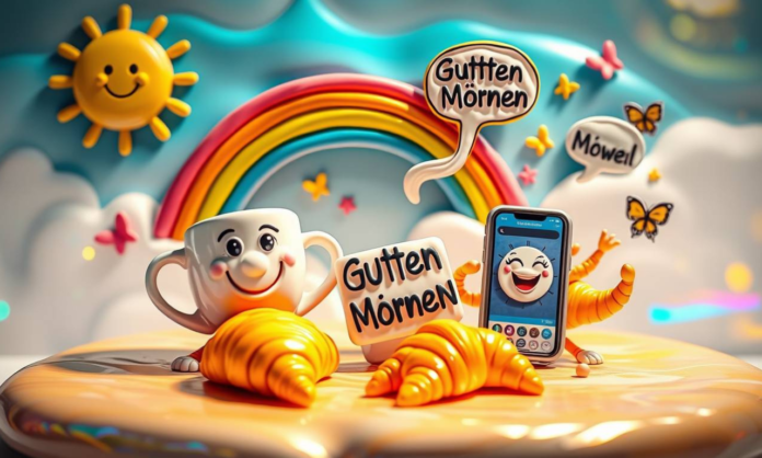 Witzig frech guten Morgen Lustig