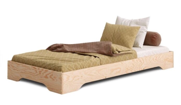 Bodenbett mit Schublade